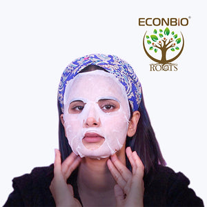 ECONBIO ROOTS Labute Korean Black Pearl, Pink Rose & Blueberry Facial Sheet Mask, 23ml (Pack of 3)
