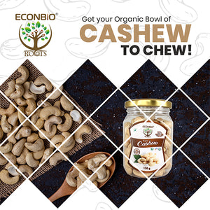 ECONBIO ROOTS Certified 100% Organic Dry Fruits Combo 450g ( Organic Raisins, Cashews & Organic Almonds)