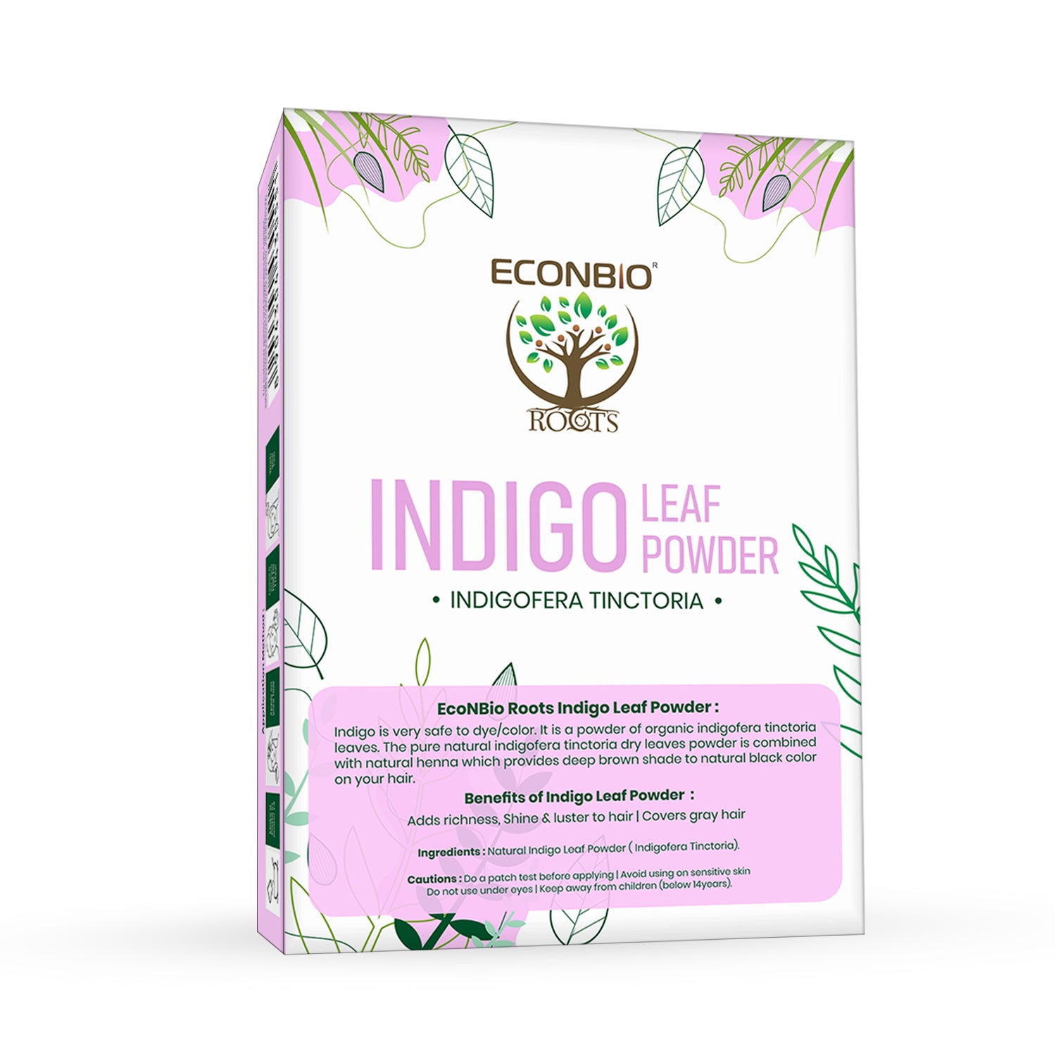 ECONBIO ROOTS Natural Hair Colour Combo (Indigo Leaf 100g & Henna Powder 100g)