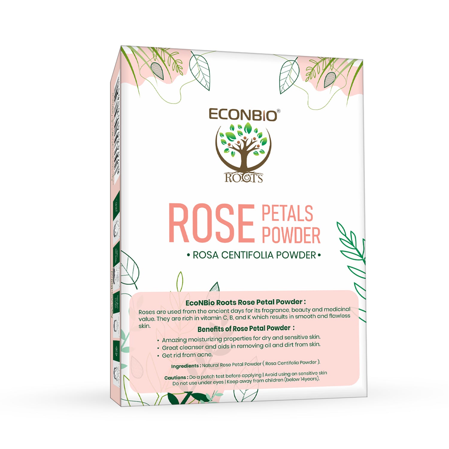 ECONBIO ROOTS Rose Petals Powder 50g (Pack of 2)
