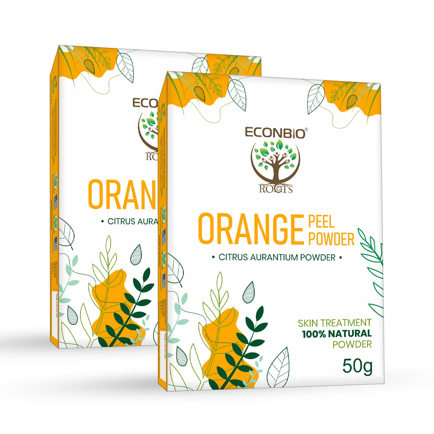 ECONBIO ROOTS 100% Natural Orange Peel Powder 50g (Pack of 2)