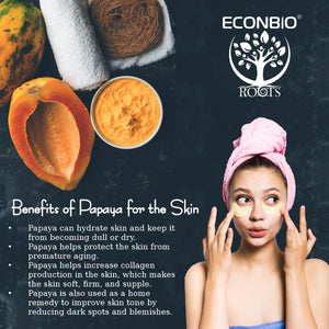 ECONBIO ROOTS 100% Natural Papaya Face Pack 50g (Pack of 3)