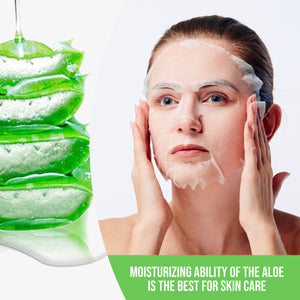 ECONBIO ROOTS Korean Skin Moisturizing Aloe Vera Facial Sheet Mask, 23ml (Pack of 5)