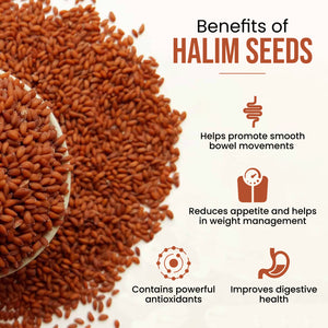 ECONBIO ROOTS 100% Natural Seeds Combo | Black 150g, Halim 200g & Basil Seeds | 200g (Pack of 3)
