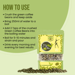 ECONBIO ROOTS Green Coffee Beans | Natural Immunity Booster | Weight Loss Management | 200g