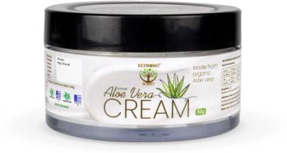 Econbioroots 100% Natural Aloe Vera Moisturizer Cream For Face (Pack of 1)  (50 g)