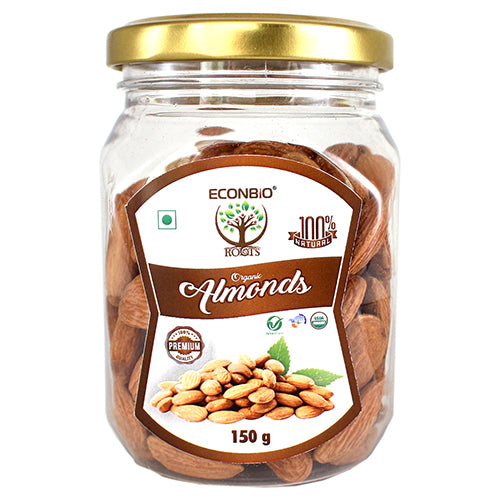 ECONBIO ROOTS Certified Organic Almonds 150g | Organically Grown