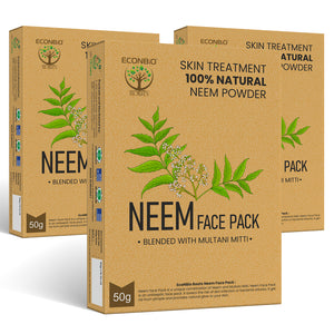ECONBIO ROOTS 100% Natural Neem Face Pack 50g (Pack of 3)