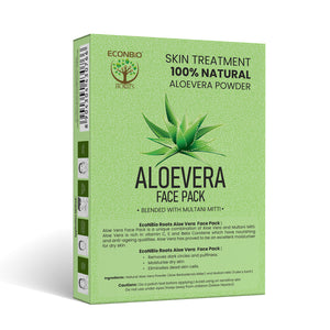 ECONBIO ROOTS 100% Natural Skin Care Combo | Neem, Saffron & Aloe Vera Face Pack | 50g (Pack of 3)