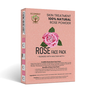ECONBIO ROOTS 100% Natural Skin Care Combo | Rose, Saffron 50g & Mix Fruits Face Pack | 50g (Pack of 3)