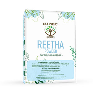 ECONBIO ROOTS Natural Hair Care Combo (Reetha 100g, Shikakai 100g & Brahmi Powder 100g)