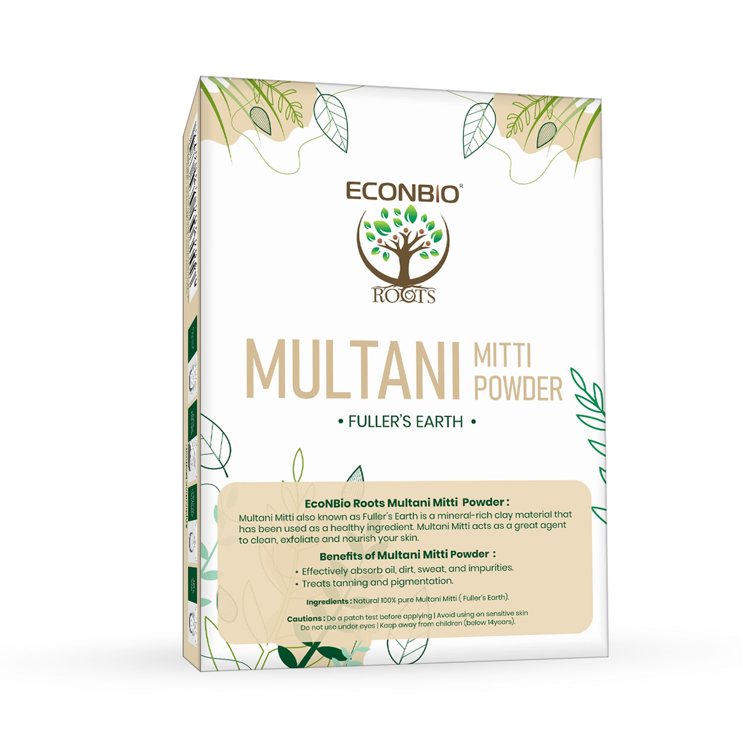 ECONBIO ROOTS Multani Mitti Powder 100g (Pack of 3)