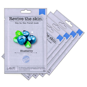 ECONBIO ROOTS Labute Korean Blueberry Facial Sheet Mask (Pack of 5)