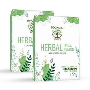 ECONBIO ROOTS 100% Natural Herbal Henna Powder 100g (Pack of 2)