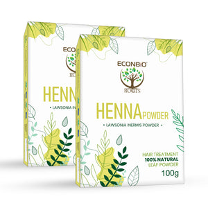ECONBIO ROOTS 100% Natural Henna Powder 100g (Pack of 2)