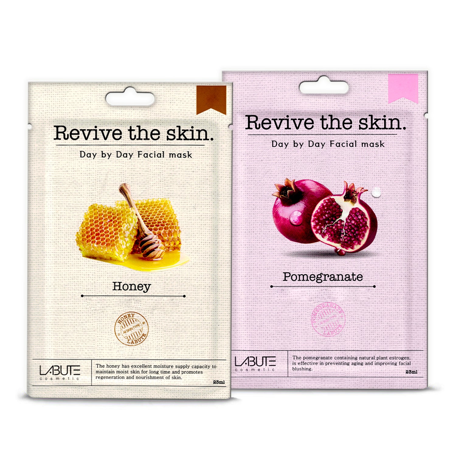 ECONBIO ROOTS Labute Pomegranate & Honey Facial Sheet Mask (Pack of 2)