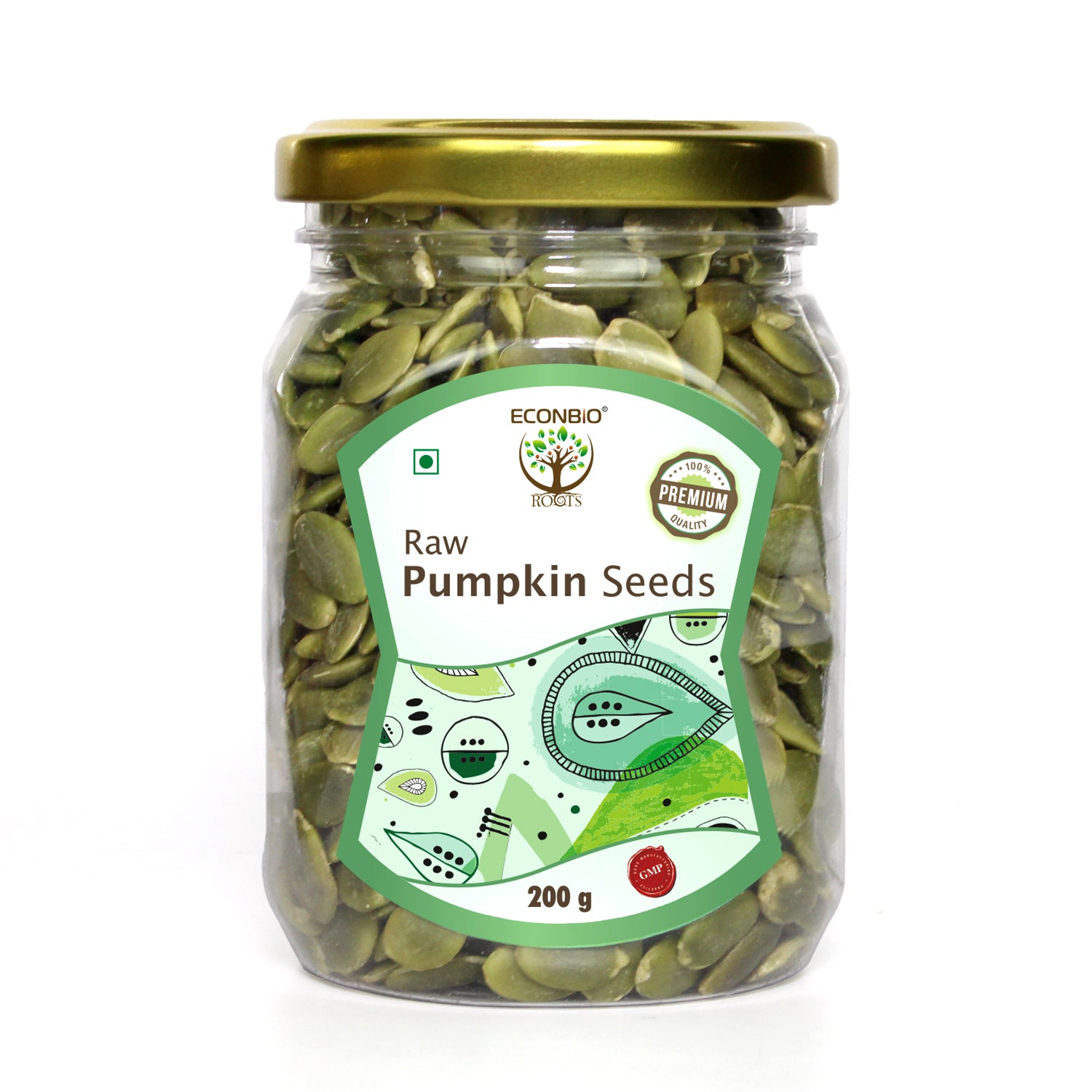 ECONBIO ROOTS 100% Natural Raw Pumpkins Seeds 200g